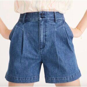 Madewell | Denim Pleated shorts women's blue‎ size 2